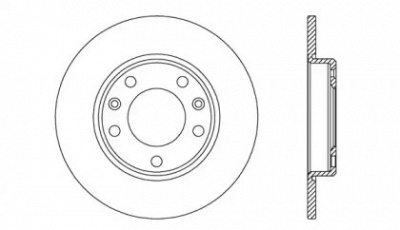 OPEN PARTS bda272310 -  Тормозной диск